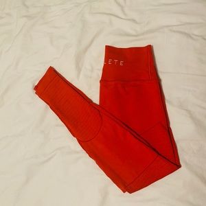 Red Alphalete leggings
